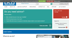 Desktop Screenshot of equalityadvisoryservice.com